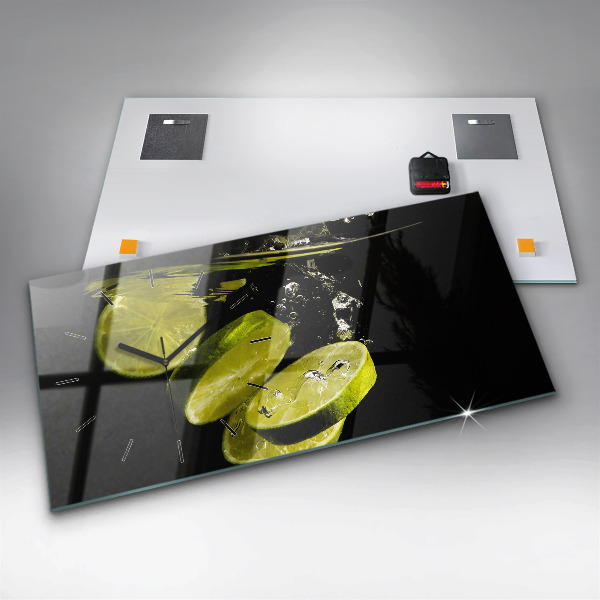 Horizontale Uhr Limetten