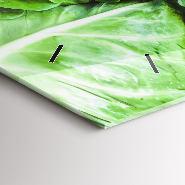 Horizontale Uhr mit motiv Grünes Gemüse