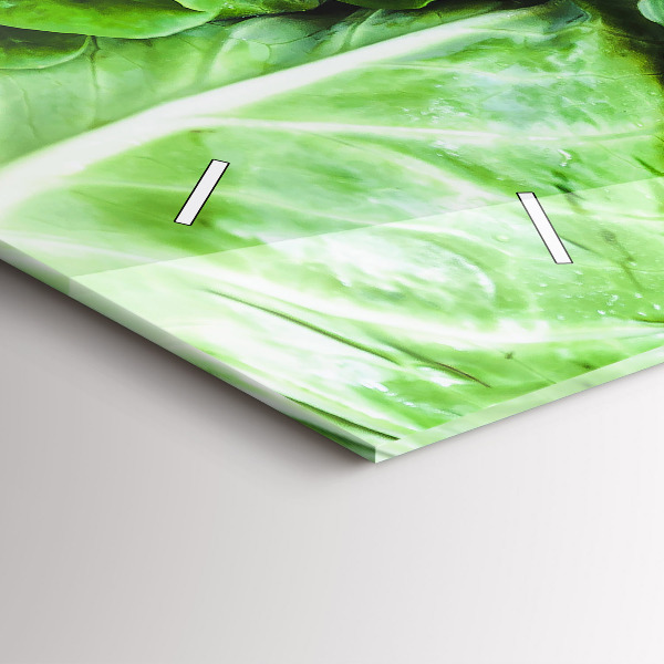 Horizontale Uhr mit motiv Grünes Gemüse