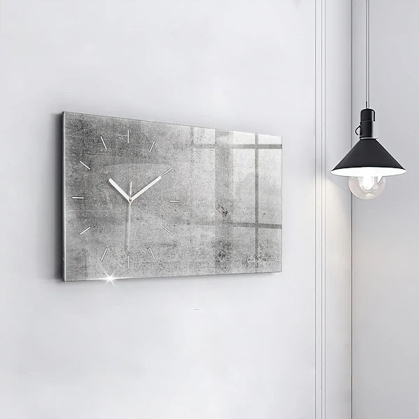 Horizontale Uhr mit motiv Rohe Wand