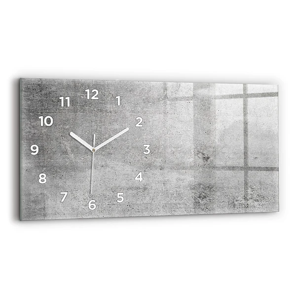 Horizontale Uhr mit motiv Rohe Wand