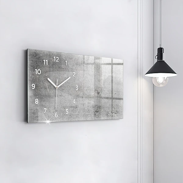 Horizontale Uhr mit motiv Rohe Wand