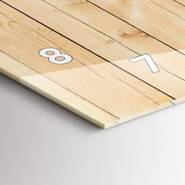 Horizontale Uhr mit motiv Hölzerne Bretter