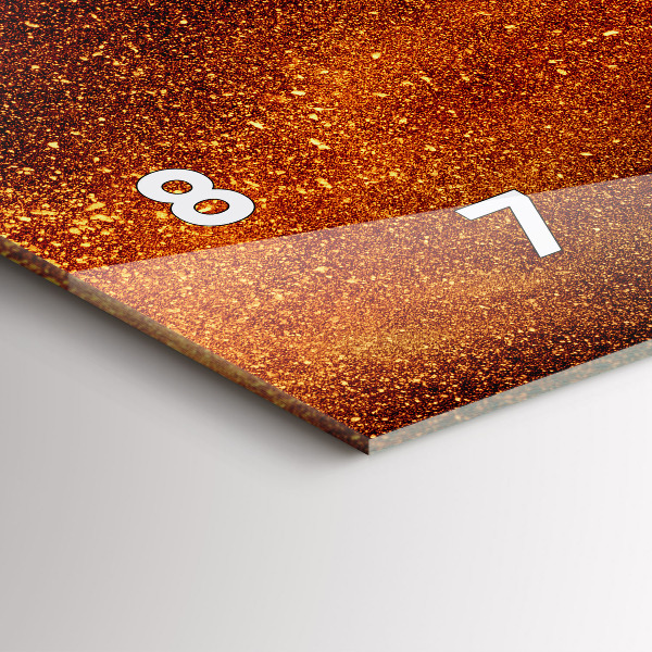 Horizontale Uhr mit motiv Chili-Schoten