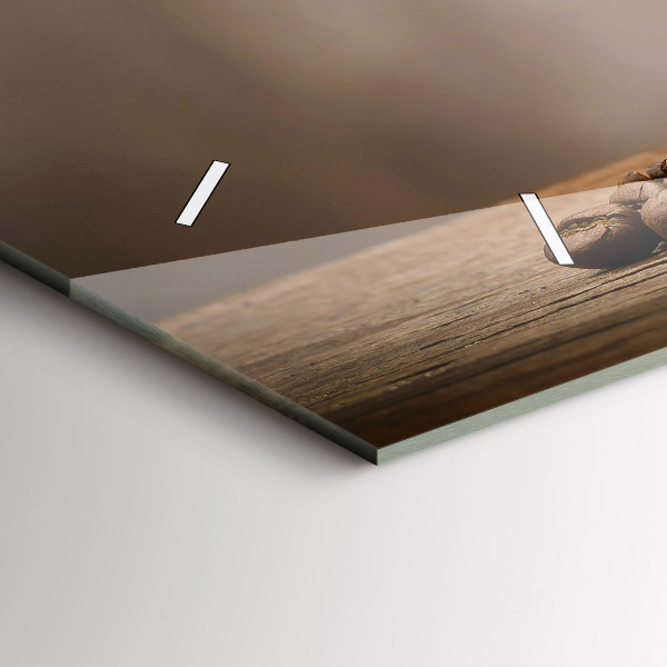 Horizontale Uhr mit motiv Becher mit Kaffee