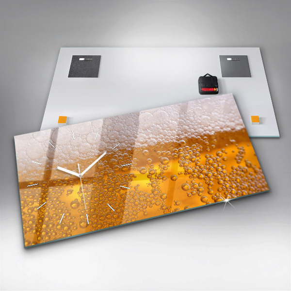 Horizontale Uhr mit motiv Bier