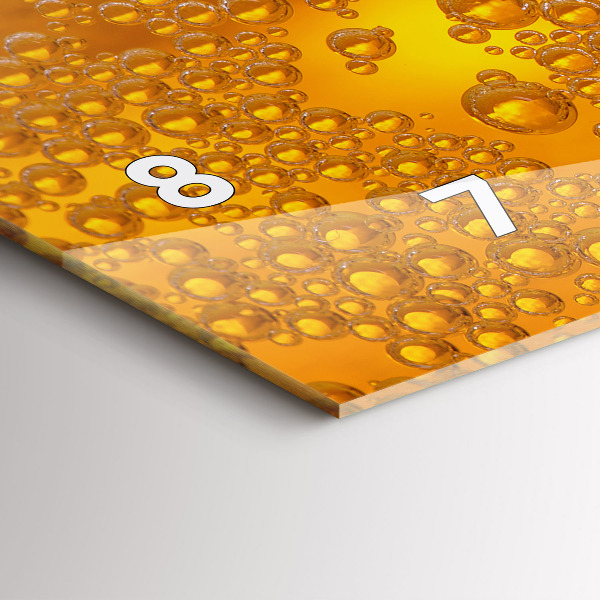 Horizontale Uhr mit motiv Bier