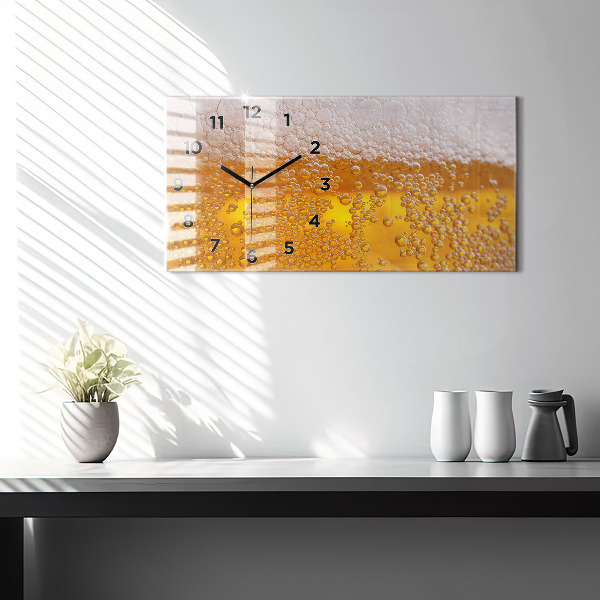 Horizontale Uhr mit motiv Bier