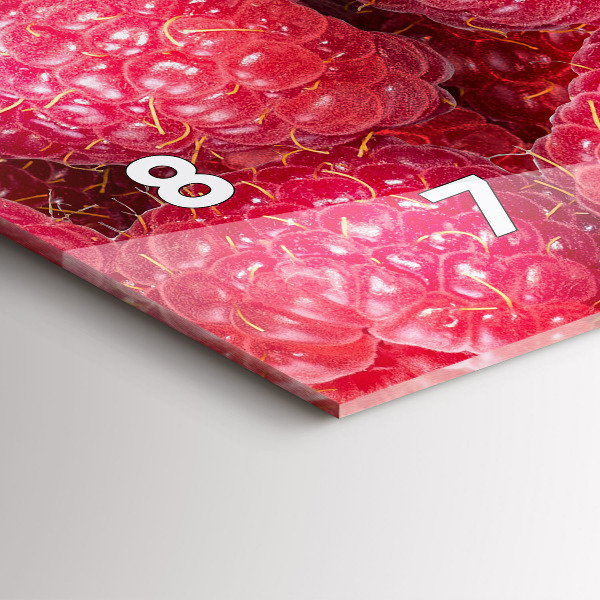 Horizontale Uhr Heidelbeeren und Himbeeren