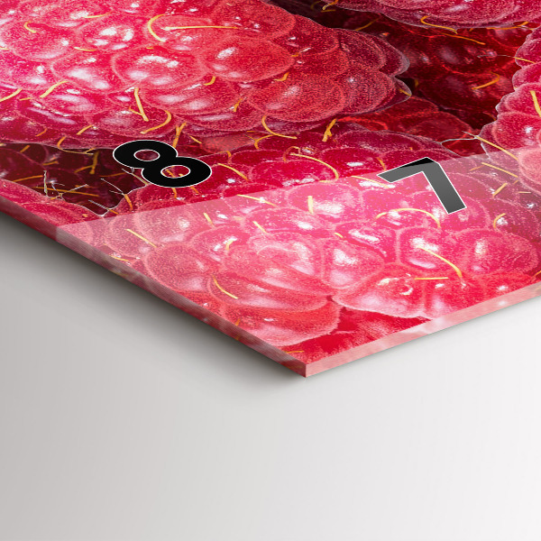 Horizontale Uhr Heidelbeeren und Himbeeren