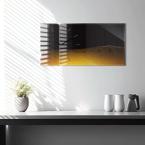 Horizontale Uhr mit motiv Orangensaft