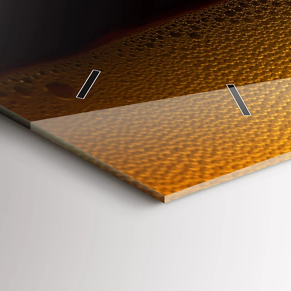Horizontale Uhr mit motiv Orangensaft