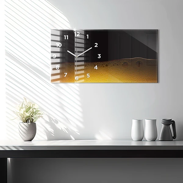 Horizontale Uhr mit motiv Orangensaft