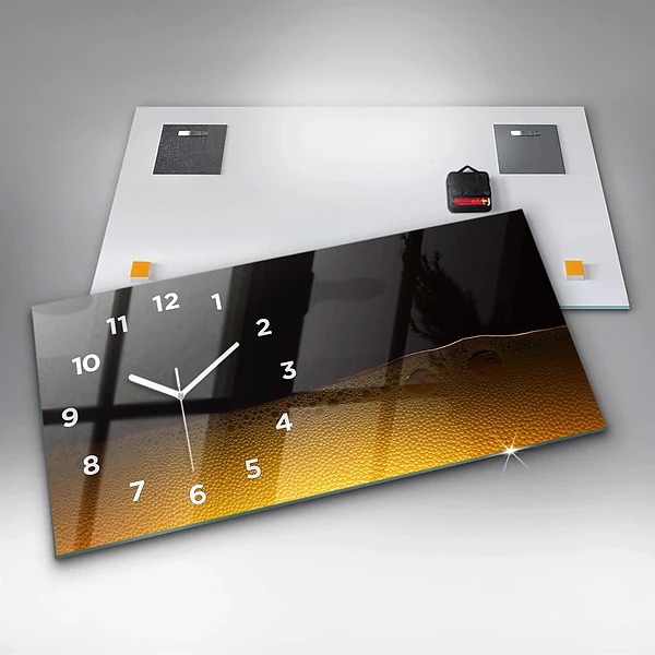 Horizontale Uhr mit motiv Orangensaft