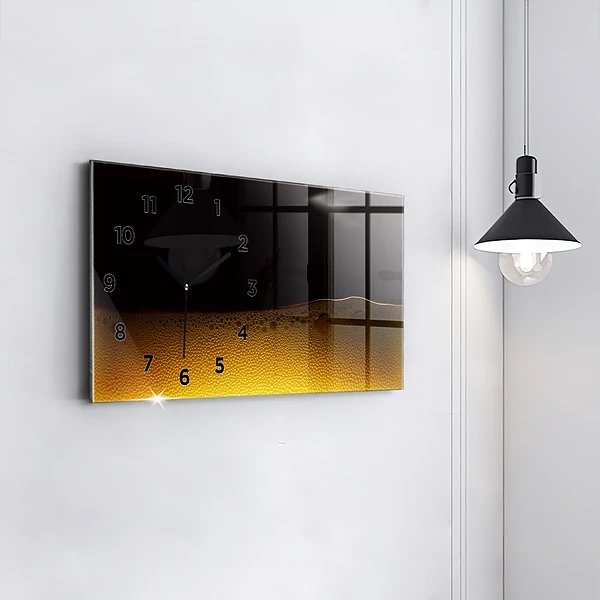 Horizontale Uhr mit motiv Orangensaft