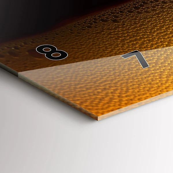 Horizontale Uhr mit motiv Orangensaft