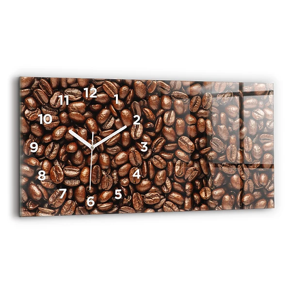 Horizontale Uhr mit motiv Kaffeebohnen