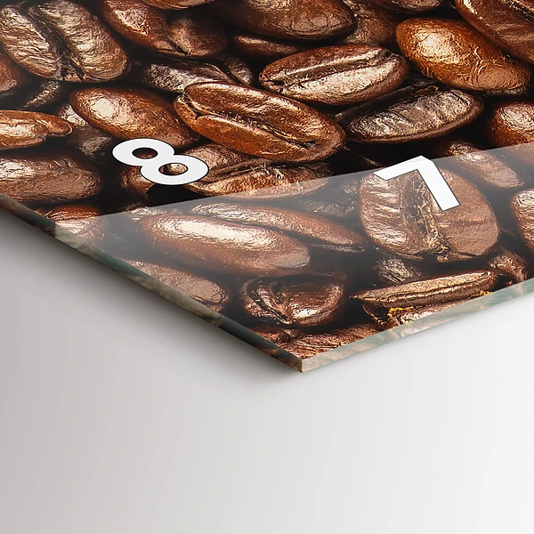 Horizontale Uhr mit motiv Kaffeebohnen