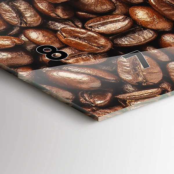 Horizontale Uhr mit motiv Kaffeebohnen