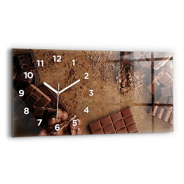 Horizontale Uhr Schokoladentafeln