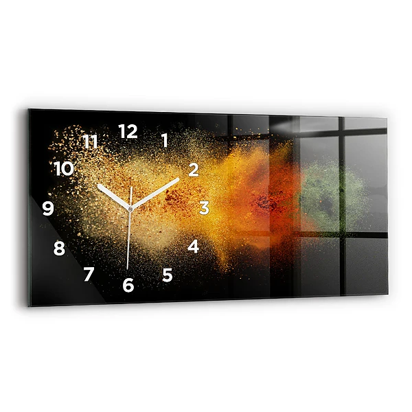 Horizontale Uhr mit motiv Verstreute Gewürze