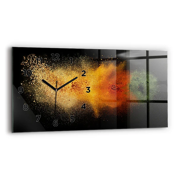 Horizontale Uhr mit motiv Verstreute Gewürze