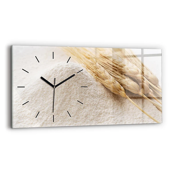 Horizontale Uhr mit motiv Mehl