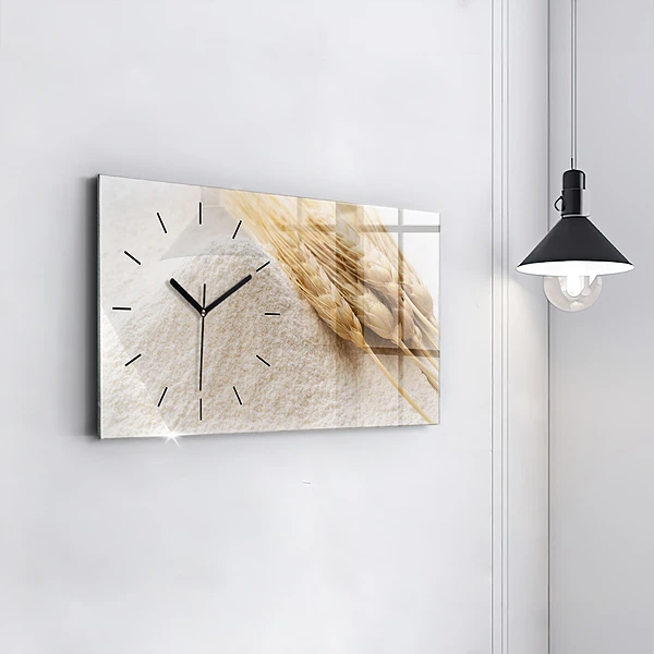 Horizontale Uhr mit motiv Mehl