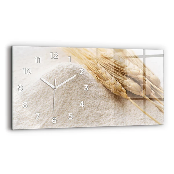 Horizontale Uhr mit motiv Mehl