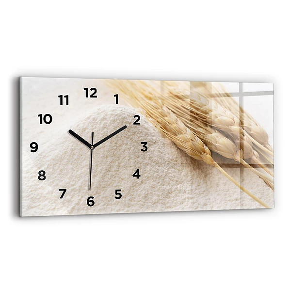 Horizontale Uhr mit motiv Mehl