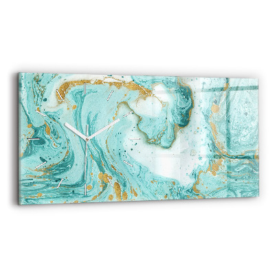 Horizontale Uhr Marmor Textur