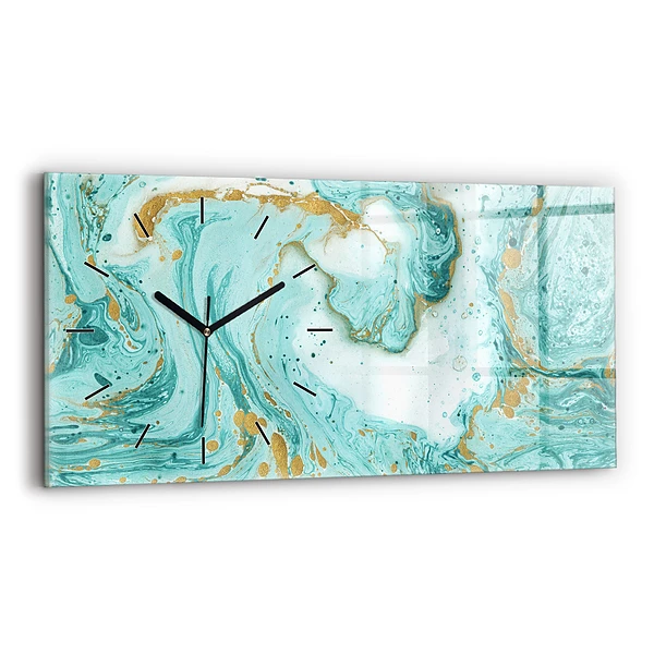 Horizontale Uhr Marmor Textur