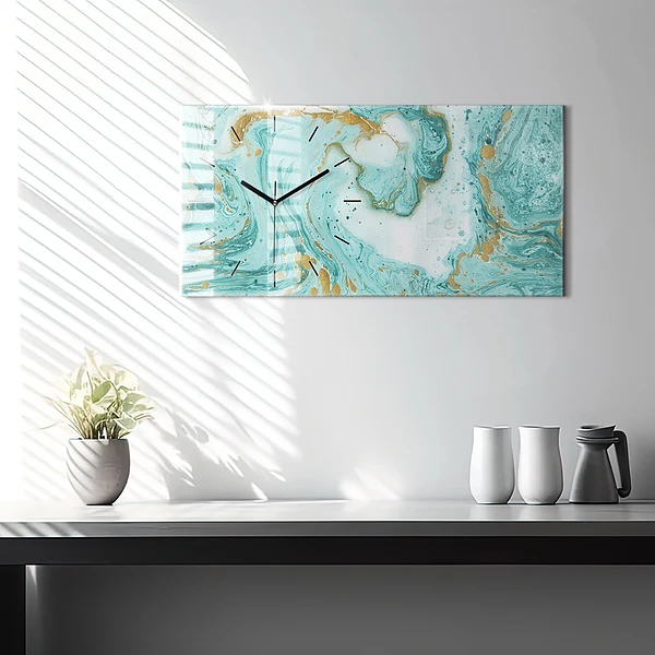 Horizontale Uhr Marmor Textur