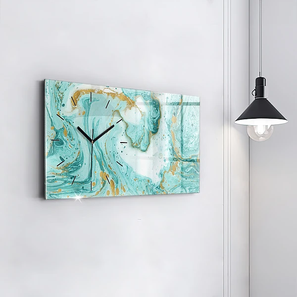 Horizontale Uhr Marmor Textur