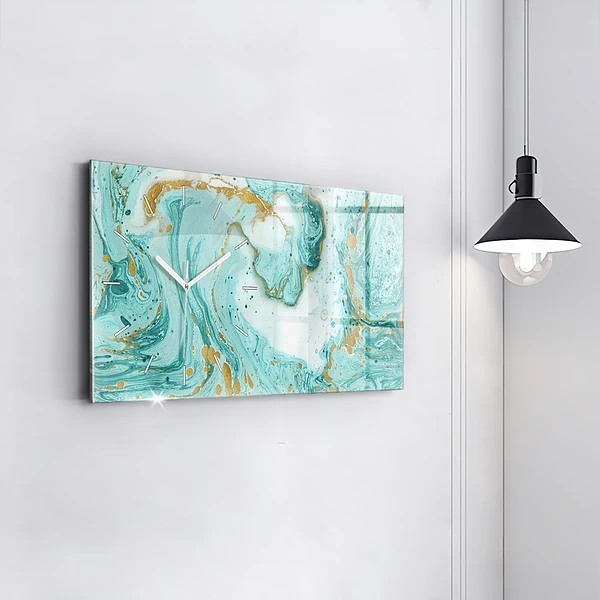 Horizontale Uhr Marmor Textur