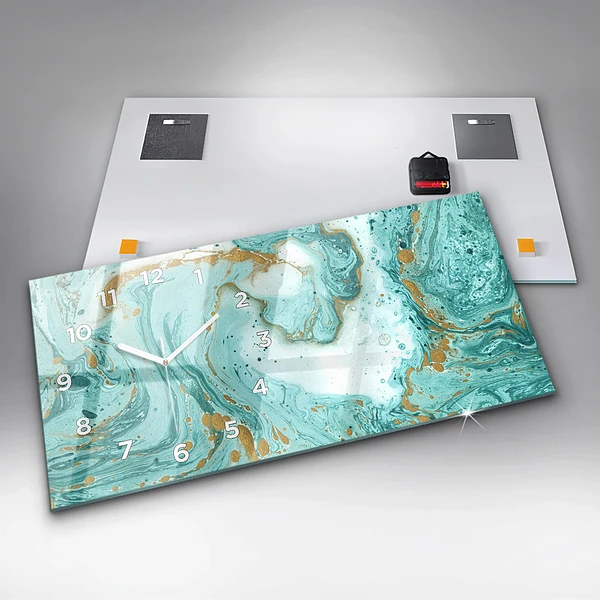 Horizontale Uhr Marmor Textur
