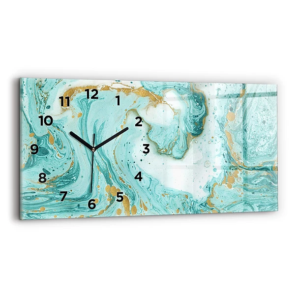Horizontale Uhr Marmor Textur