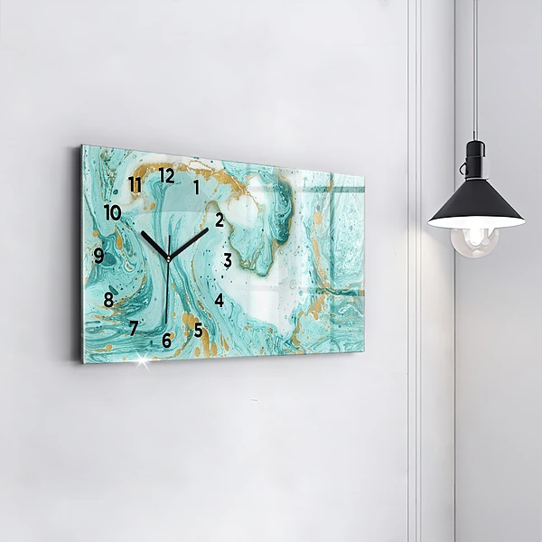 Horizontale Uhr Marmor Textur