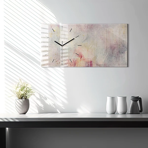 Horizontale Uhr mit motiv Gemalte Abstraktion