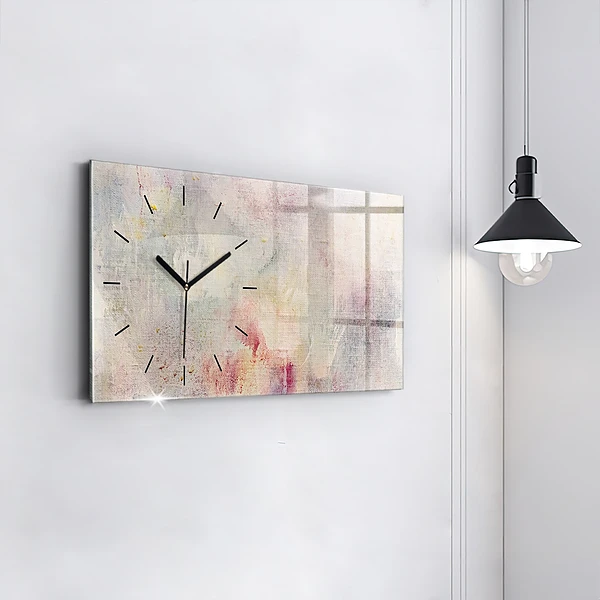 Horizontale Uhr mit motiv Gemalte Abstraktion