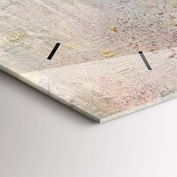 Horizontale Uhr mit motiv Gemalte Abstraktion