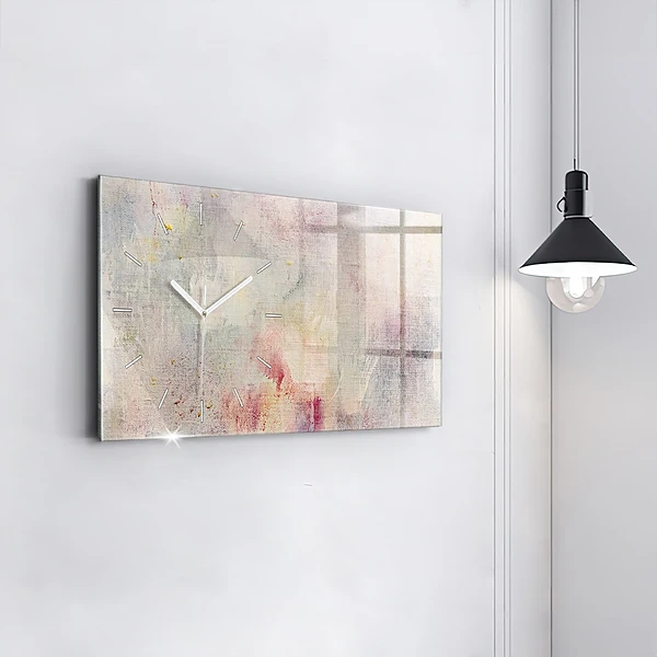 Horizontale Uhr mit motiv Gemalte Abstraktion