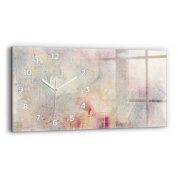 Horizontale Uhr mit motiv Gemalte Abstraktion