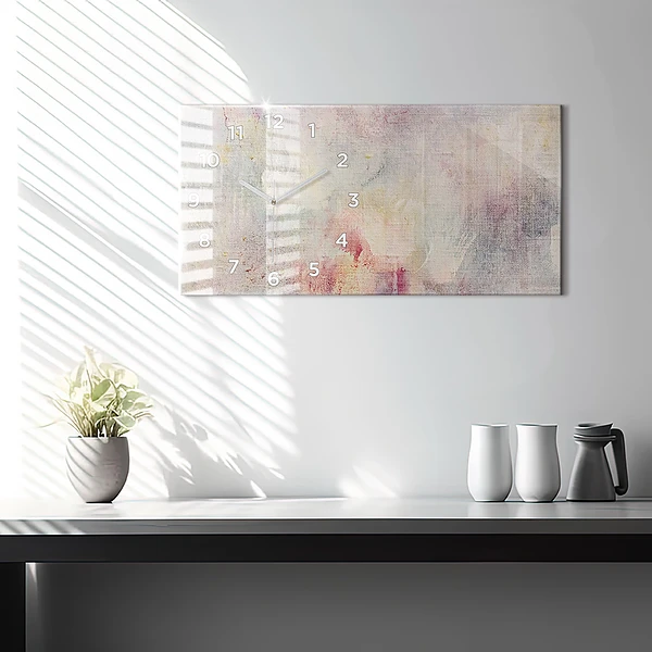 Horizontale Uhr mit motiv Gemalte Abstraktion