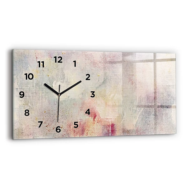 Horizontale Uhr mit motiv Gemalte Abstraktion