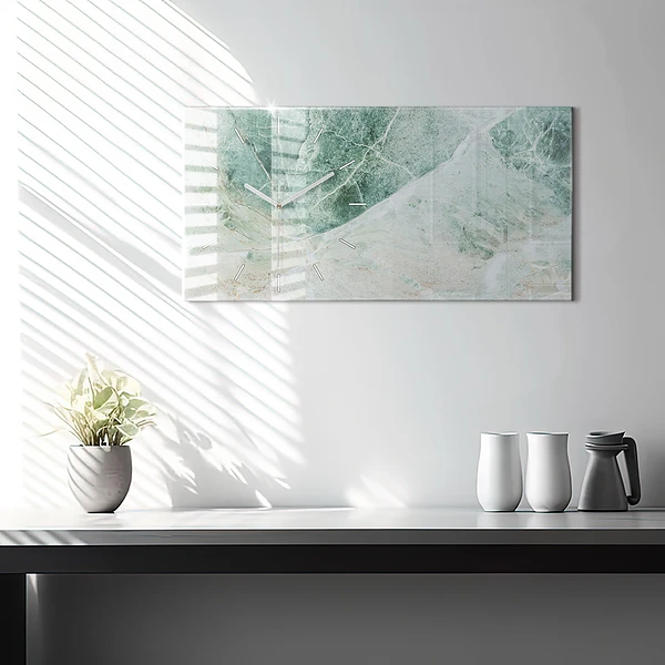 Horizontale Uhr mit motiv Marmor Stein Textur