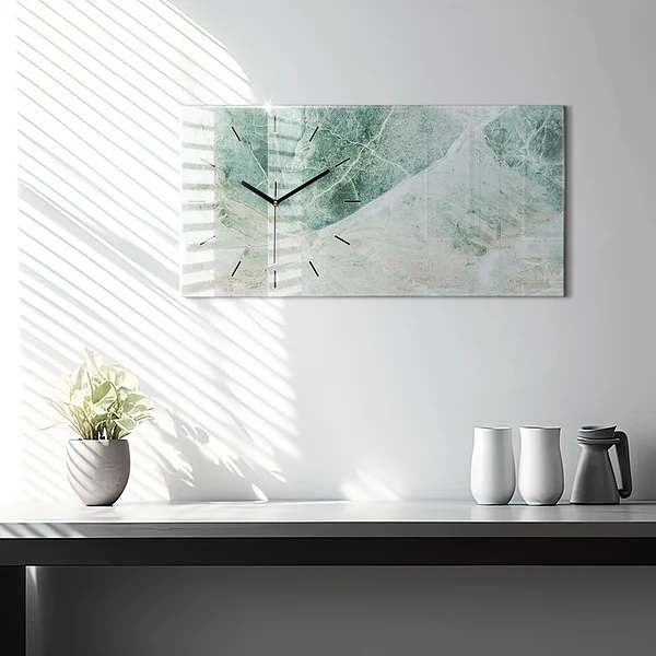 Horizontale Uhr mit motiv Marmor Stein Textur