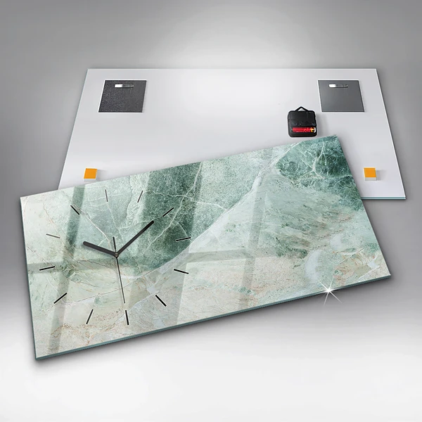 Horizontale Uhr mit motiv Marmor Stein Textur
