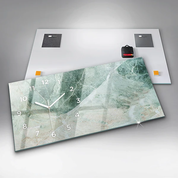 Horizontale Uhr mit motiv Marmor Stein Textur