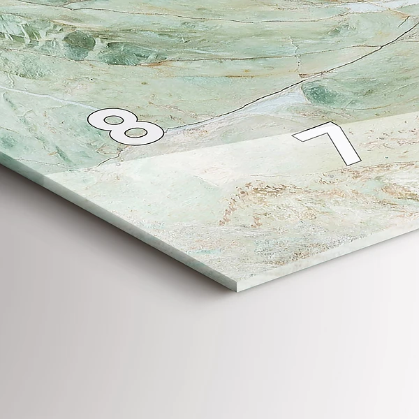 Horizontale Uhr mit motiv Marmor Stein Textur